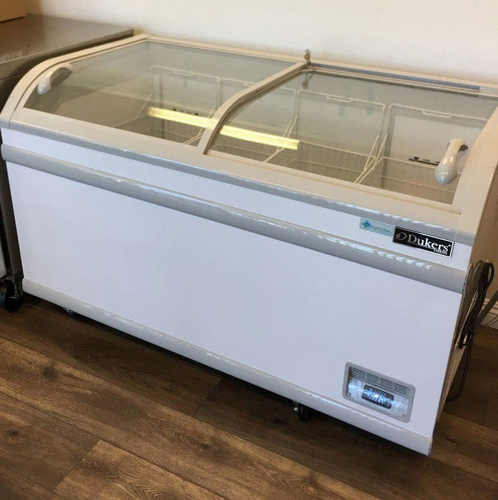 Dukers Glass Top Chest Freezer