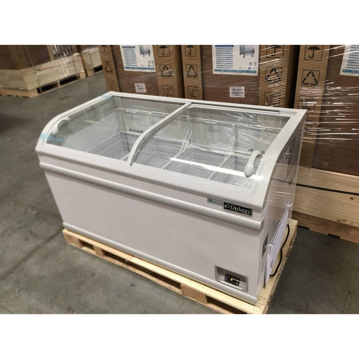 Dukers Glass Top Chest Freezer