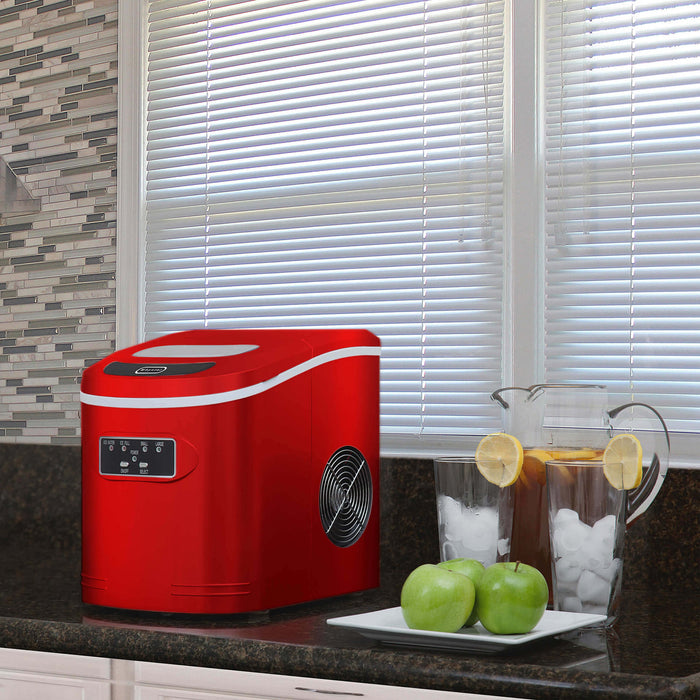 Whynter - Compact Portable Ice Maker 27 lb capacity - Red | IMC-270MR