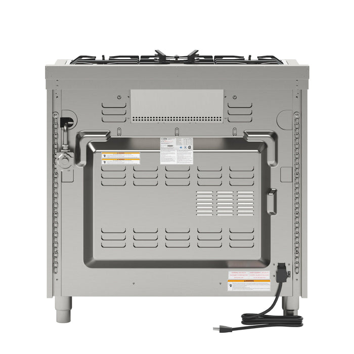 36 in. Stainless Steel Professional Gas range with Legs, KM-FR36GL-SS.