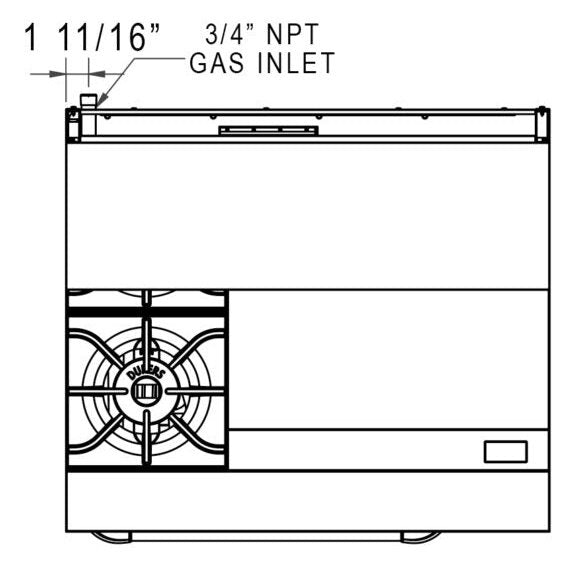 Dukers Gas Oven Range