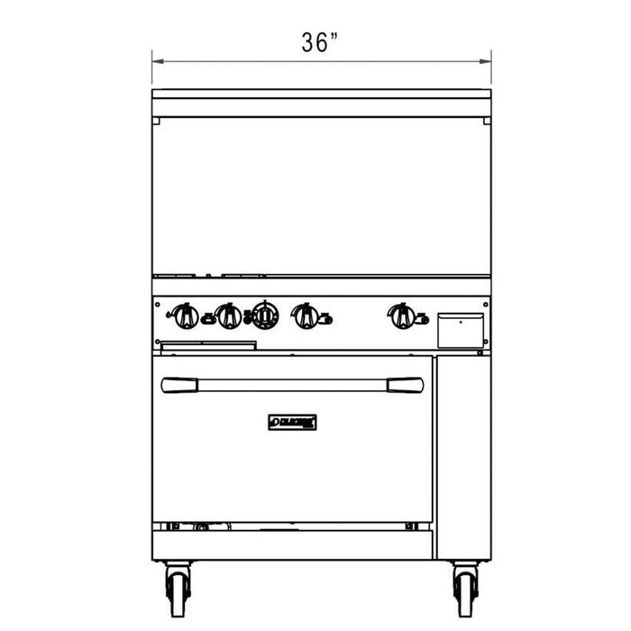 Dukers Gas Oven Range
