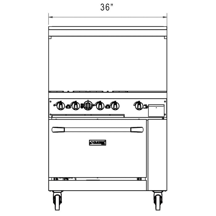 Dukers Gas Oven Range