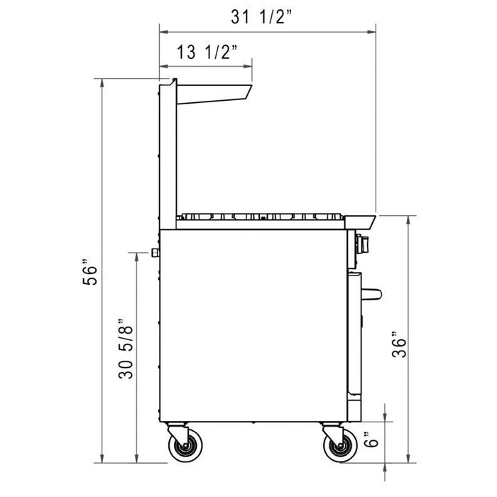 Dukers Gas Oven Range