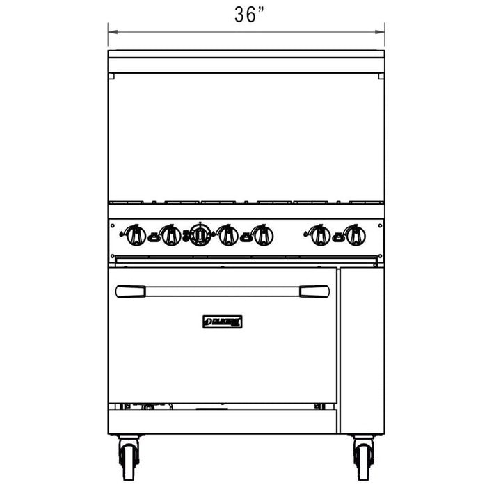 Dukers Gas Oven Range