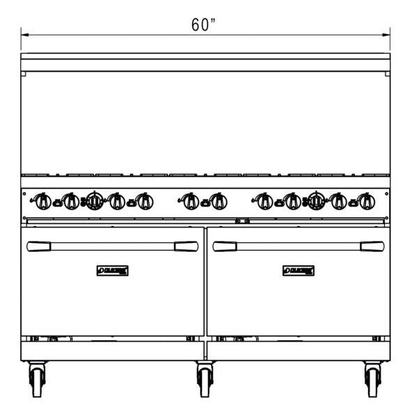 Dukers Gas Oven Range