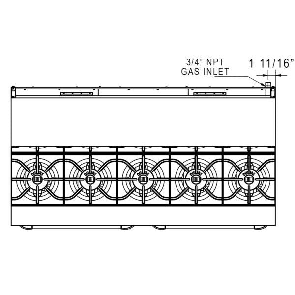 Dukers Gas Oven Range