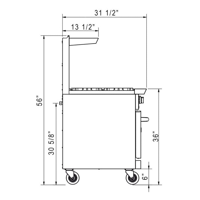 Dukers Gas Oven Range