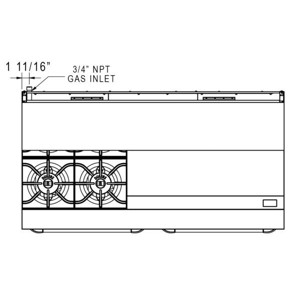 Dukers Gas Oven Range