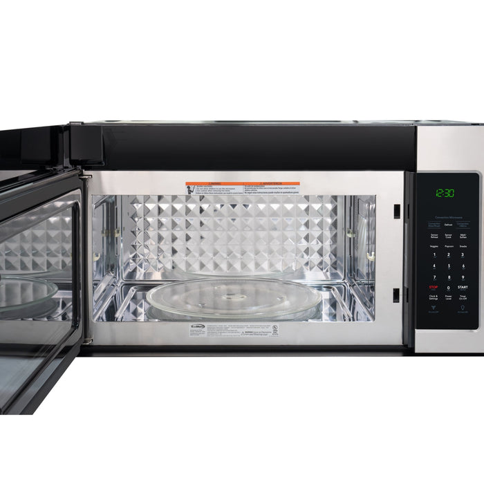 KoolMore 30 in. 1.5 cu.ft Over-the-Range Convection Microwave Oven in Black (KM-MOTC-15SS)