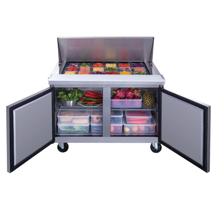 Dukers Salad Prep Station Refrigerator