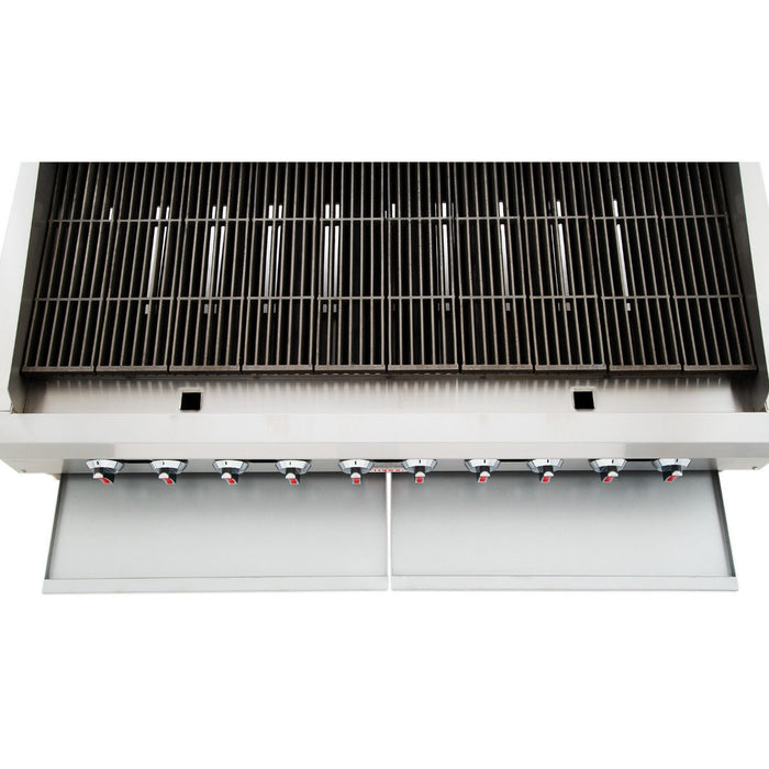 60" Gas Countertop Heavy Duty Radiant Commercial Charbroiler - 120,000 BTU