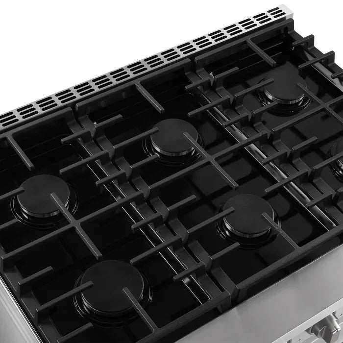 Empava EMPV-36GR11 36" Slide-In Natural Gas Range - 6 cu.ft Single Oven with 6 Burners