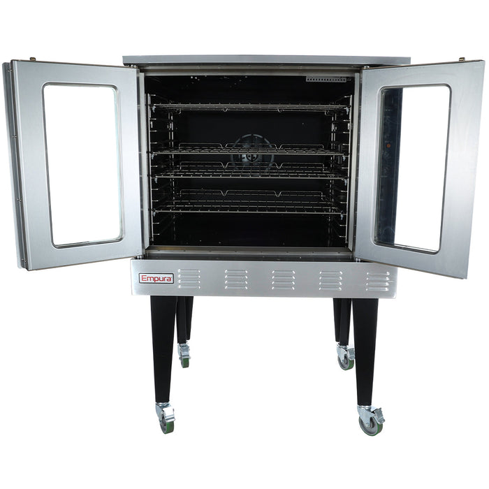 Single Deck Standard Depth Full Size Natural Gas Convection Oven Freestanding - 54,000 BTU