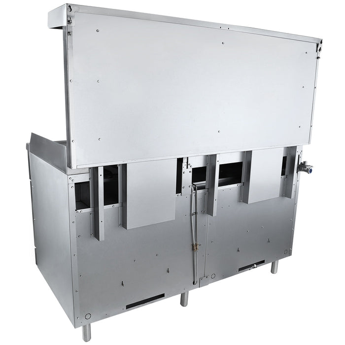 60" 6 Burner Liquid Propane Commercial Gas Range with 24" Griddle and 2 Ovens - 282,000 BTU