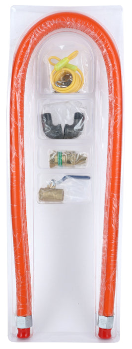 60" Mobile Gas Connector Hose Kit with Quick Disconnector