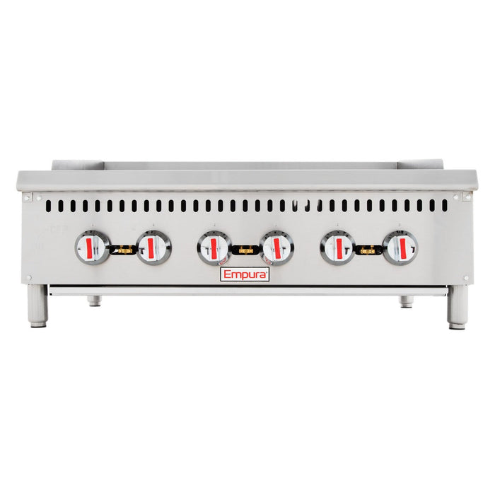 36" Gas Countertop Heavy Duty Radiant Commercial Charbroiler - 120,000 BTU