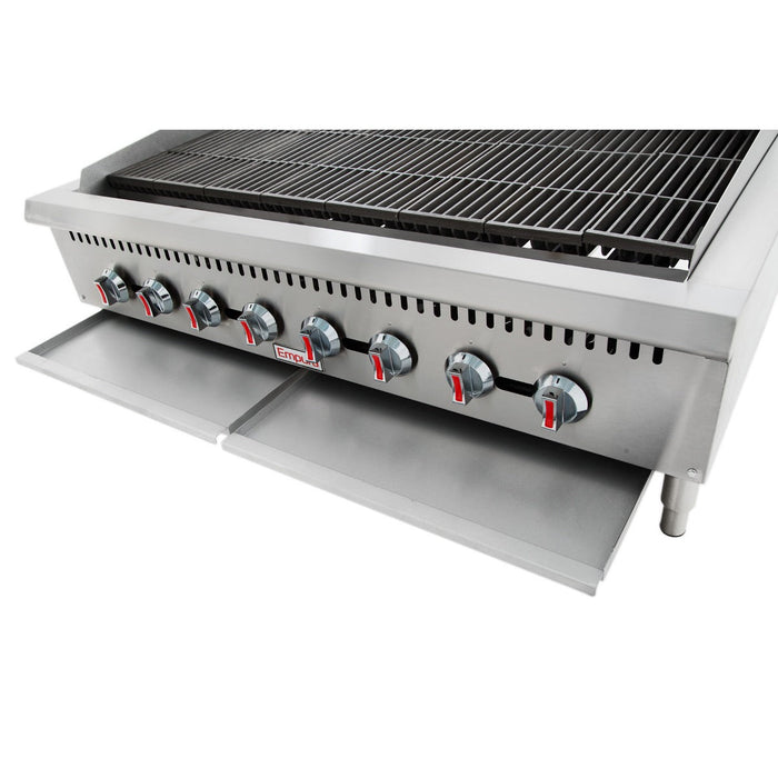 48" Gas Countertop Heavy Duty Radiant Commercial Charbroiler - 160,000 BTU