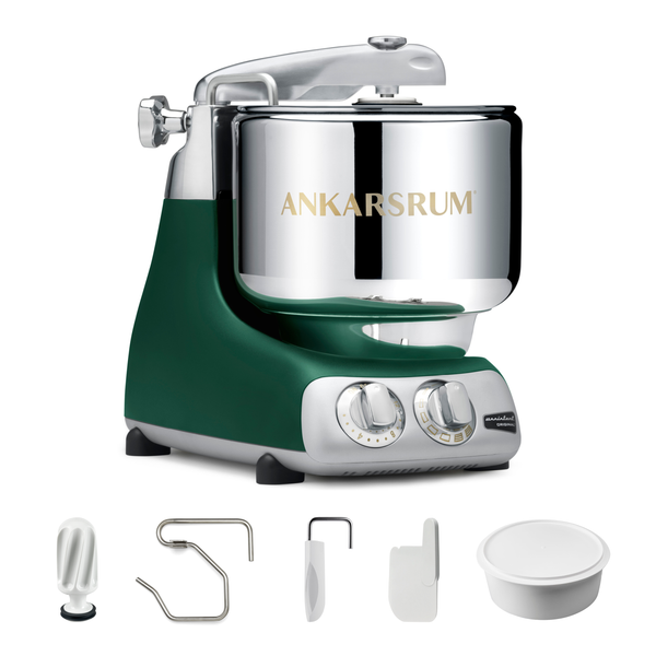 Ankarsrum Essential Package stand mixer in Forest Green