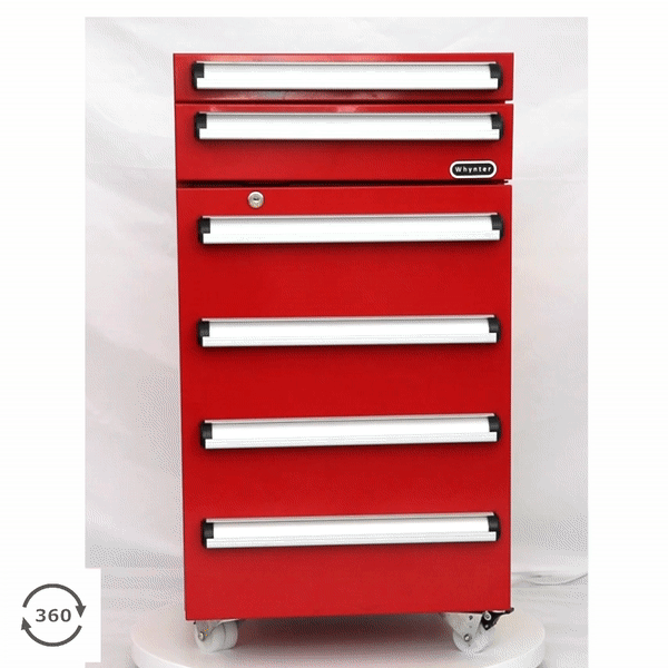 Whynter - Portable 1.8 cu.ft. Tool Box Refrigerator with 2 Drawers and Lock  | TBR-185SR