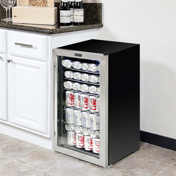 Whynter - Beverage Refrigerator - Stainless Steel | BR-125SD
