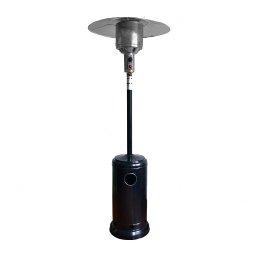 86" Commercial Black Powder Coated Steel Portable Liquid Propane Patio Heater