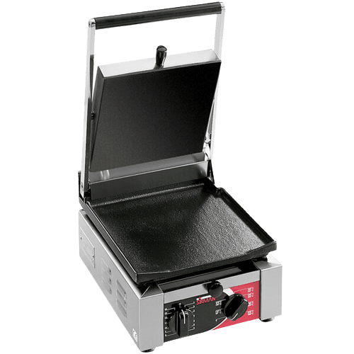 Sirman ELIO LL 10"x10" Panini Grill - Flat Top & Bottom with Timer - 1700W 120V Model 34A1401105SI - CulinaryProfis