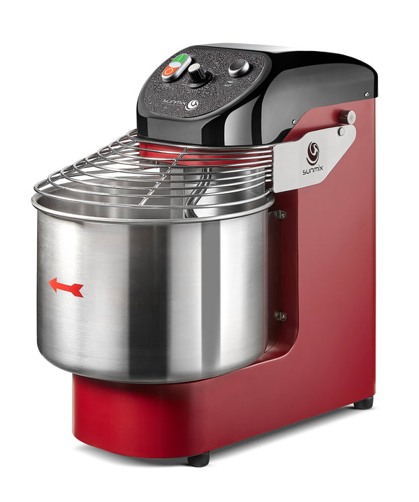 Sunmix EASY15 spiral mixer in Ruby Red (Rosso Rubino)