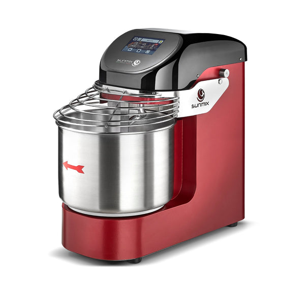 Sunmix EVO10 spiral mixer in Ruby Red (Rosso Rubino)