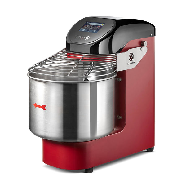 Sunmix EVO15 spiral mixer in Ruby Red (Rosso Rubino)