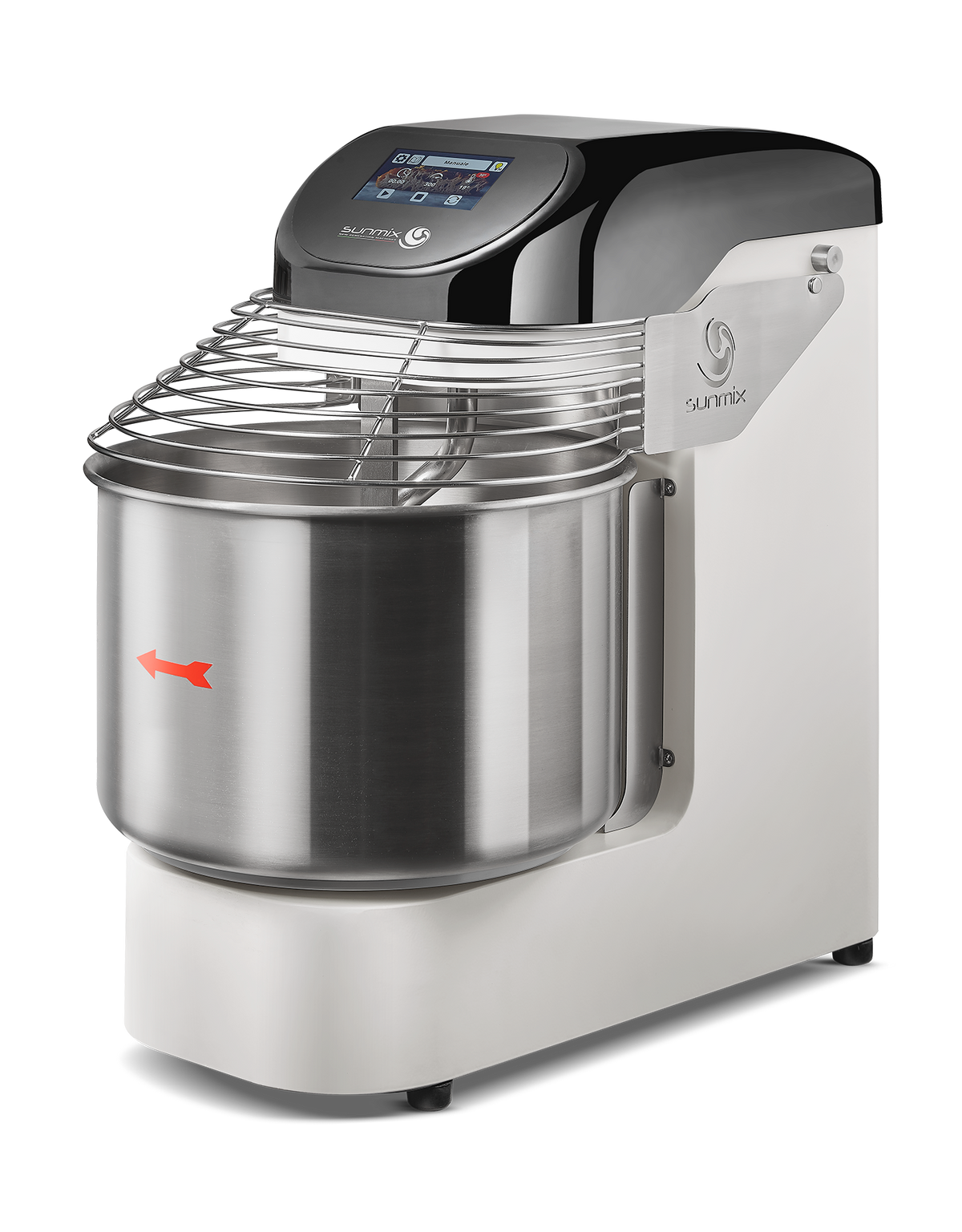 Sunmix EVO20 spiral mixer in Ruby Red (Rosso Rubino)