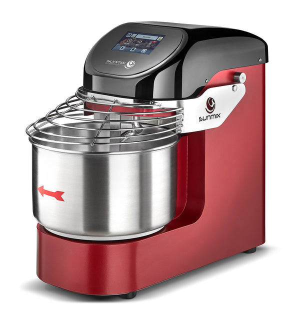 Sunmix EVO6 spiral mixer in Ruby Red (Rosso Rubino)