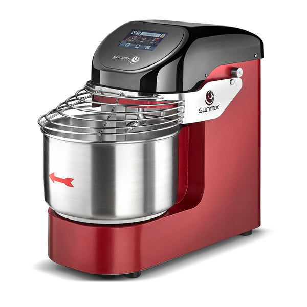 Sunmix EVO6 spiral mixer in Ruby Red (Rosso Rubino)