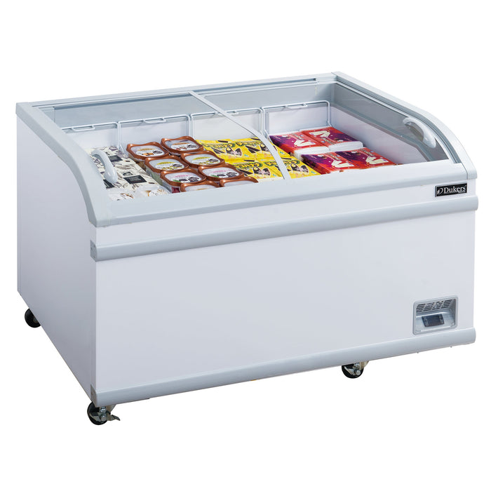 Dukers Glass Top Chest Freezer