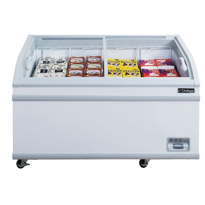 Dukers Glass Top Chest Freezer