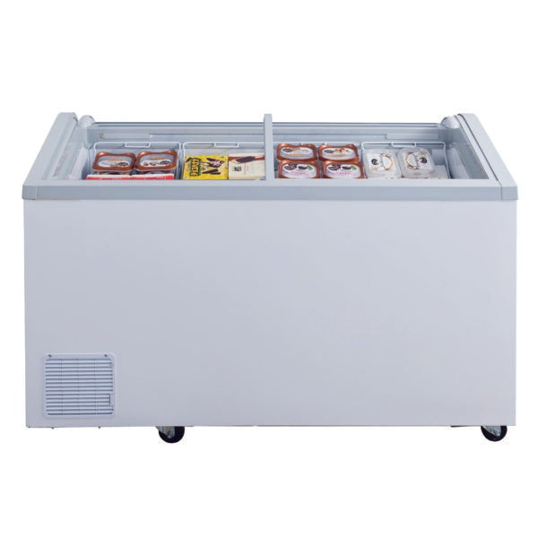 Dukers Glass Top Chest Freezer
