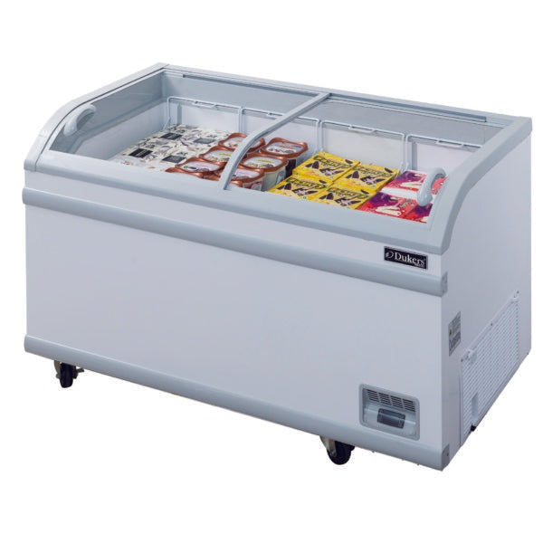 Dukers Glass Top Chest Freezer