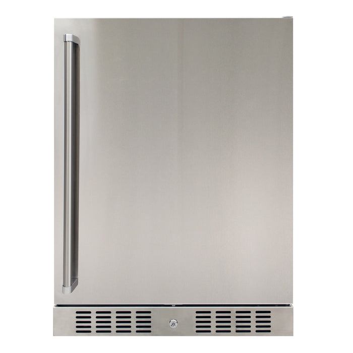 Vinotemp - BR-ODR101-03, Brama by Vinotemp 24" Outdoor Undercounter Refrigerator, 5.12 cu. ft. Capacity, in Stainless Steel
