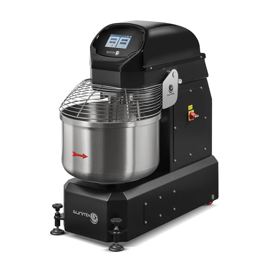 Industrial spiral mixer, sized for commercial dough production
