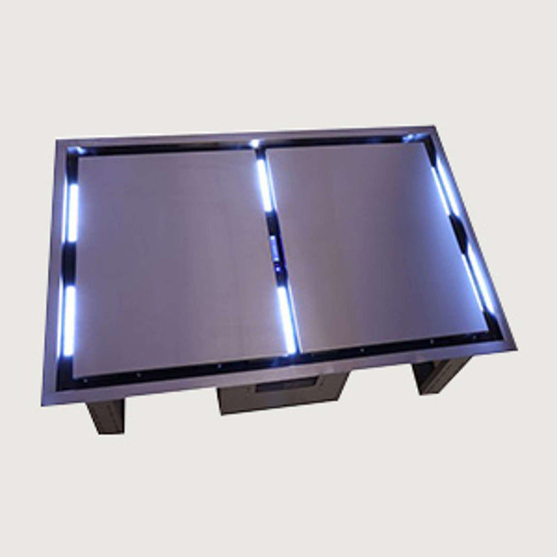 FORNO Arezzo - 44" Ceiling Range Hood with Perimetric Heat, Odor, Gases and Steam  Air Capture, FRHRE5312-44 FORNO