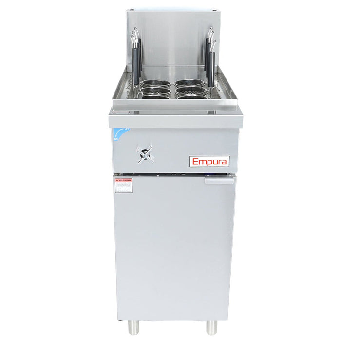 11 Gallon Natural Gas Commercial Pasta Cooker - 70,000 Btu - CulinaryProfis