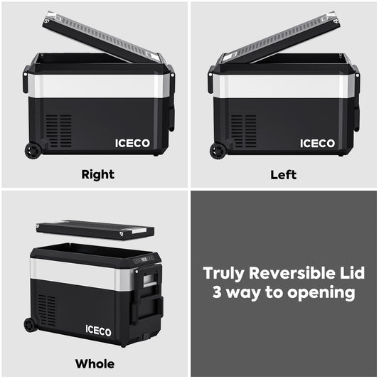 JP40 Pro Dual Zone Wheeled Portable Freezer- Golden | ICECO | 40 LT Inca Overland Outfitters