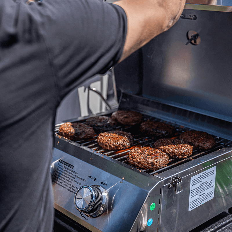 13742 | Stainless Tabletop Propane Gas Grill Monument Grills
