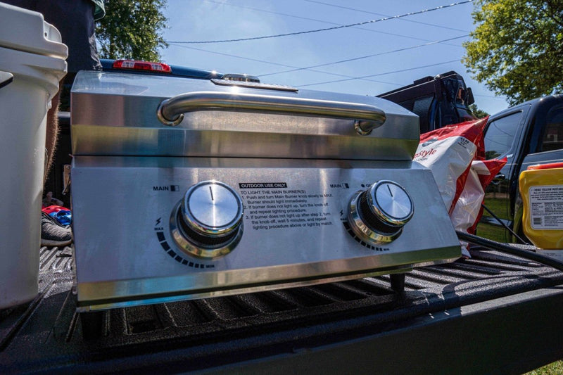 13742 | Stainless Tabletop Propane Gas Grill Monument Grills