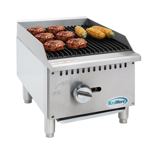 16 In. Commercial 1 - burner Natural Gas Charbroiler With 30,000 Btu In Stainless - steel (km - gcb1 - 18m) - CulinaryProfis