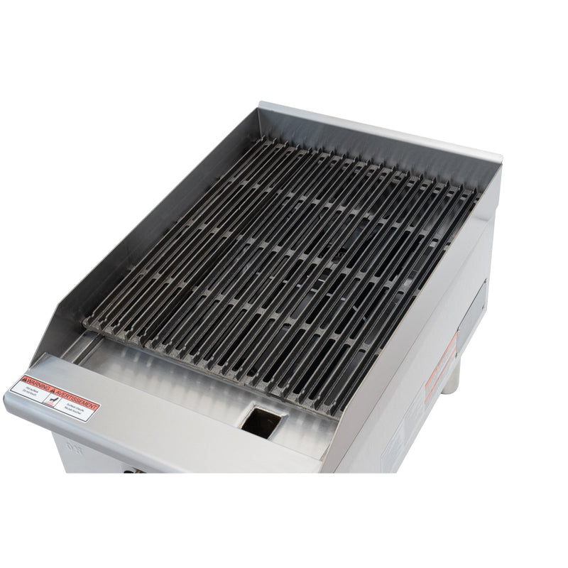 16 In. Commercial 1 - burner Natural Gas Charbroiler With 30,000 Btu In Stainless - steel (km - gcb1 - 18m) - CulinaryProfis