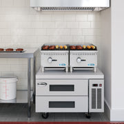 16 In. Commercial 1 - burner Natural Gas Charbroiler With 30,000 Btu In Stainless - steel (km - gcb1 - 18m) - CulinaryProfis