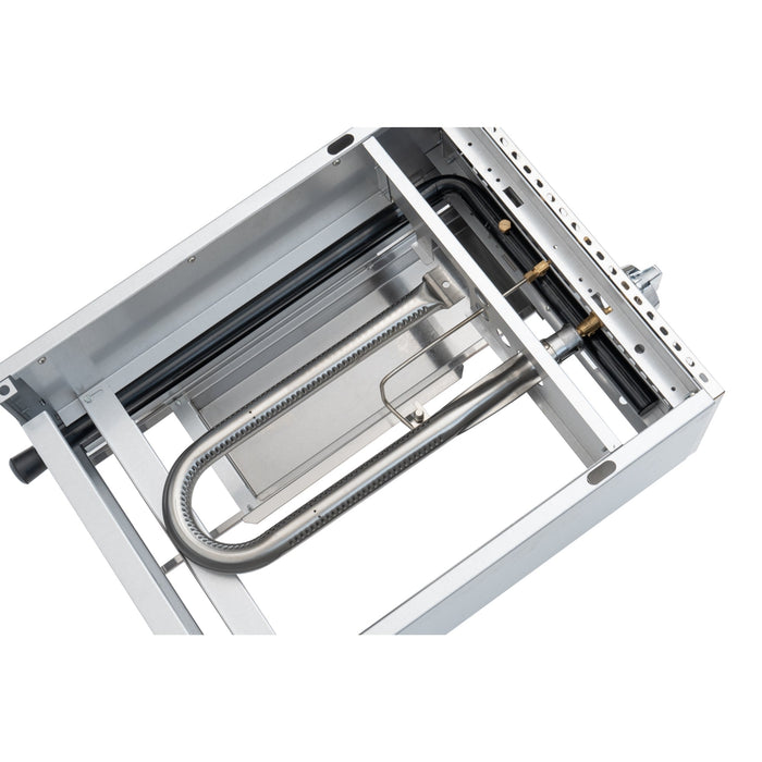 18 In. Natural Gas 1 - burner Griddle With 30,000 Btu In Stainless - steel (km - gg1 - 18m) - CulinaryProfis