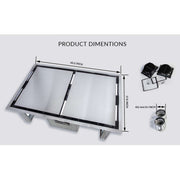 FORNO Arezzo - 44" Ceiling Range Hood with Perimetric Heat, Odor, Gases and Steam  Air Capture, FRHRE5312-44 FORNO