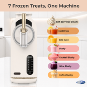 Whynter ICS-167-GW 7-in-1 Soft Serve Ice Cream & Slushy Maker | 1.6 Qt Built-in Compressor, 5 Firmness Levels, Touch Control Whynter